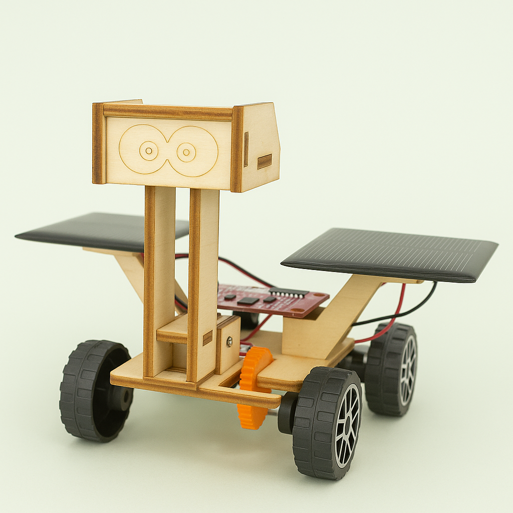 Solar Lunar Exploration Vehicle Kit – DIY Space Rover STEM Toy for Kids