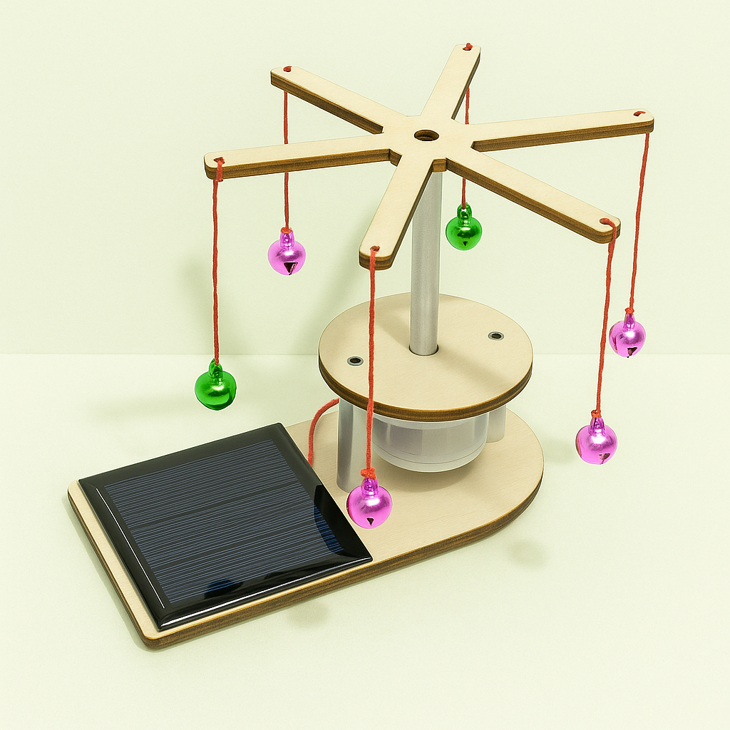 Wooden Solar Energy Conversion Kit – DIY Physics Toy for Renewable Energy Learning