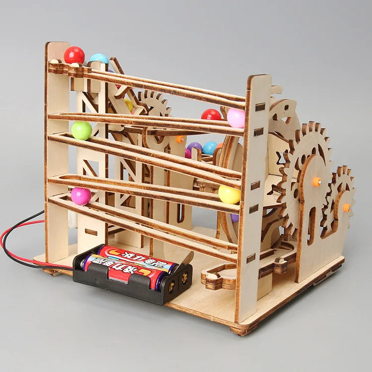 STEM Ball Tracking Kit – Wooden Physics Puzzle for Hands-On Learnin