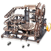 Electric Marble Spaceport Puzzle – 3D Wooden Engineering Kit for Creative Minds
