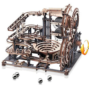 Electric Marble Spaceport Puzzle – 3D Wooden Engineering Kit for Creative Minds