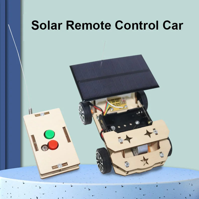DIY Mini Solar RC Car Kit – STEM Vehicle Model Powered by Sun and Imagination