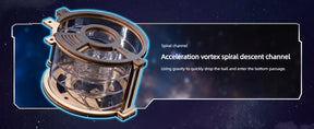 Electric Marble Spaceport Puzzle – 3D Wooden Engineering Kit for Creative Minds