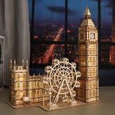 Big Ben 3D Wooden Puzzle – DIY Desktop Clock Model for Adults and Teens