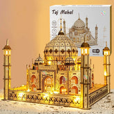 Taj Mahal Wooden Puzzle with Light – DIY 3D Architectural Model